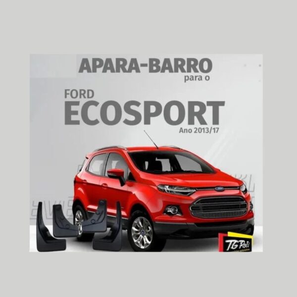 Apara-Barro EcoSport 13/17 Conjunto 4 Peças (Preto) TG Poli código 01.140 - Imagem 2