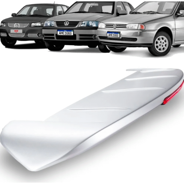 Aerofólio VW Gol G2 G3 G4 1995 a 2014 – Prata com 30 LEDs | TG Poli 02.270