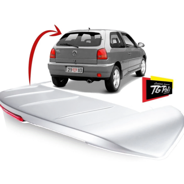 Aerofólio VW Gol G2 G3 G4 1995 a 2014 – Prata com 30 LEDs | TG Poli 02.270 - Imagem 2