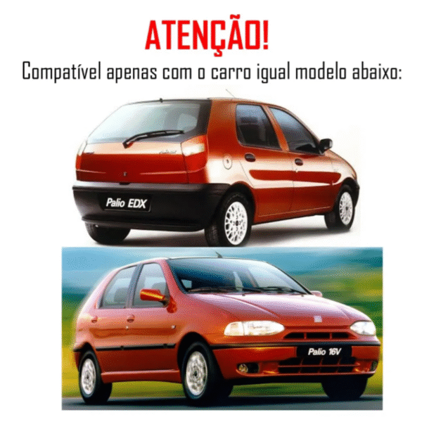 Aerofólio Palio 1996 a 2002 – 30 LEDs – 2 ou 4 Portas – Preto | TG Poli 04.197 - Imagem 4