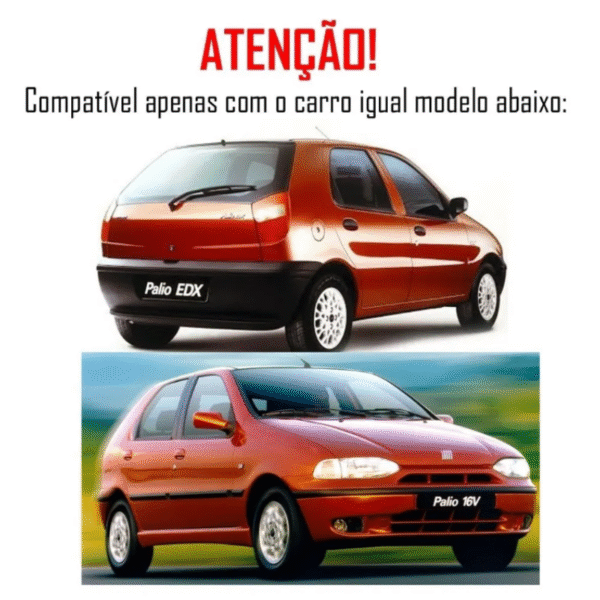 Aerofólio Palio 1996 a 2002 – Sem LED – 2 e 4 Portas – Preto | TG Poli 04.160 - Imagem 3