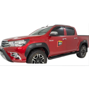 Alargador de Para-lama Toyota Hilux 2016 a 2023 | Preto com Detalhe Cinza | TG Poli | Cód. 07.116