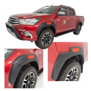 Alargador Toyota Hilux 2016 a 2023 Cj 6 Peças Preto Tg Poli 07.115