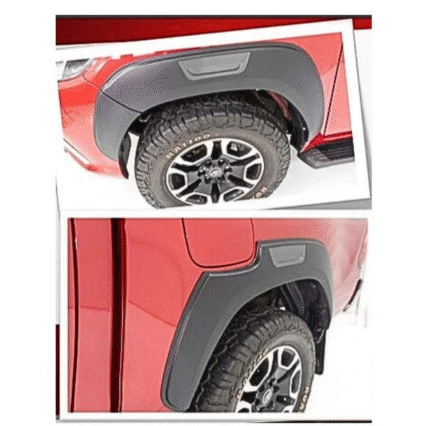 Alargador de Para-lama Toyota Hilux 2016 a 2023 | Preto com Detalhe Cinza | TG Poli | Cód. 07.116 - Imagem 2