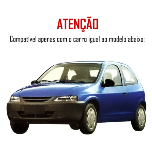 Aerofólio Celta 2000 a 2005 c/ 30 LEDs – 2 e 4 Portas – Preto | TG Poli 03.309 - Imagem 2