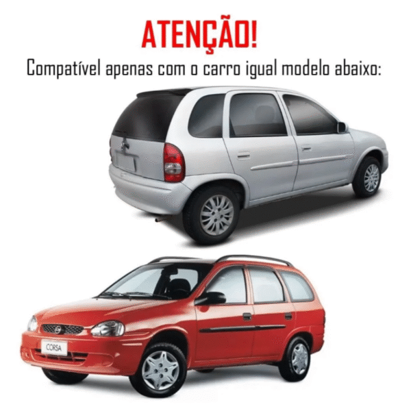 Aerofólio Corsa Hatch e Wagon 1ª Geração 1994 a 2001 4 Portas – Preto | TG Poli 03.298 - Imagem 3