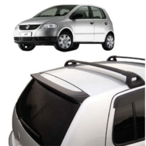 Aerofólio Volkswagen Fox 2004 a 2009 (Sem LED) 2P/4P Preto – TG Poli | Cód. 02.235
