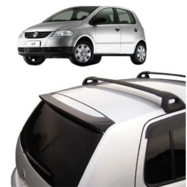 Aerofólio Volkswagen Fox 2004 a 2009 (Sem LED) 2P/4P Preto – TG Poli | Cód. 02.235