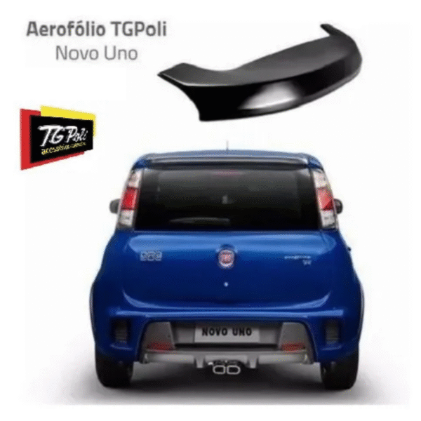 Aerofólio TG Poli Fiat Uno 2010 a 2021 – Preto | Cód. 04.235 - Imagem 3