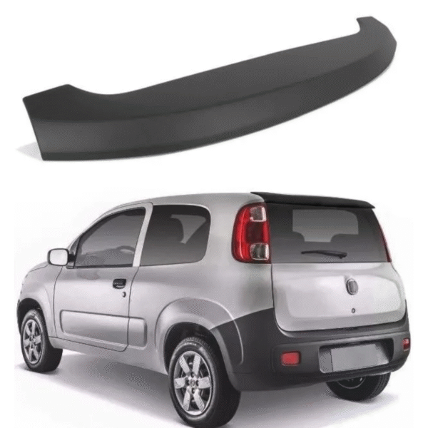 Aerofólio TG Poli Fiat Uno 2010 a 2021 – Preto | Cód. 04.235