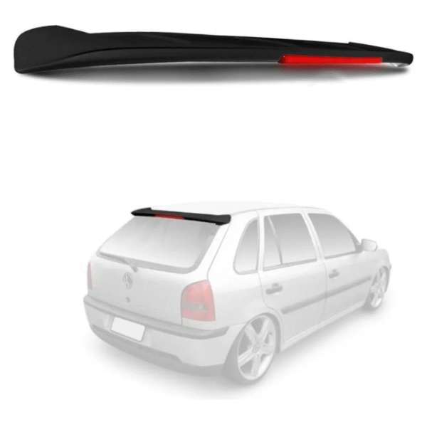 Aerofólio VW Gol G2 G3 G4 1995 a 2014 com LED – Preto | TG Poli 02.268 - Imagem 2