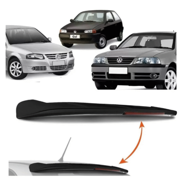 Aerofólio VW Gol G2 G3 G4 1995 a 2014 com LED – Preto | TG Poli 02.268 - Imagem 3