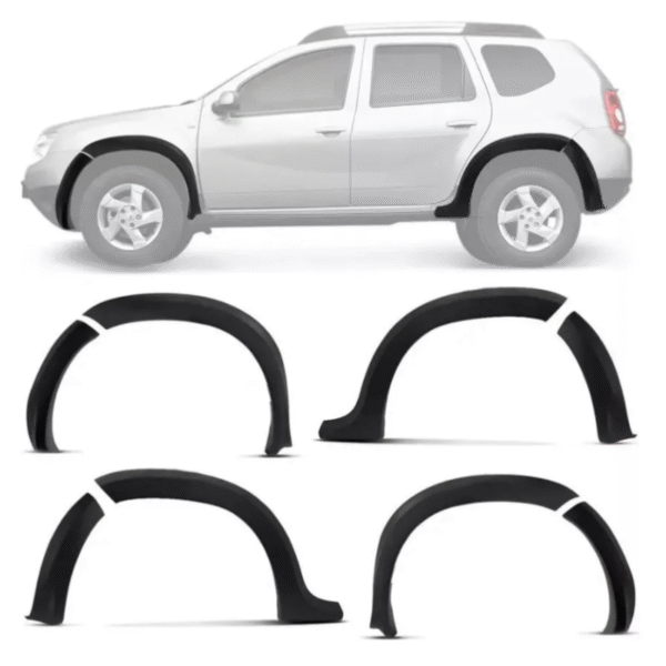 Alargador de Para-lama Renault Duster 2012 a 2014 | Preto | TG Poli | Cód. 09.034 - Imagem 2