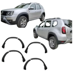 Alargador de Paralama Renault Duster 2015 a 2018 | Preto | TG Poli | 8 Peças | Cód. 09.058
