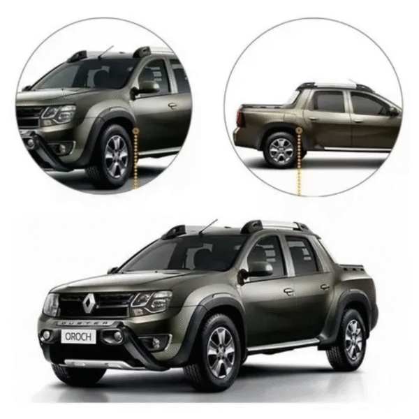 Alargador de Paralama Renault Duster Oroch 2015 a 2021 | Preto | TG Poli | 8 Peças | Cód. 09.059 - Imagem 2