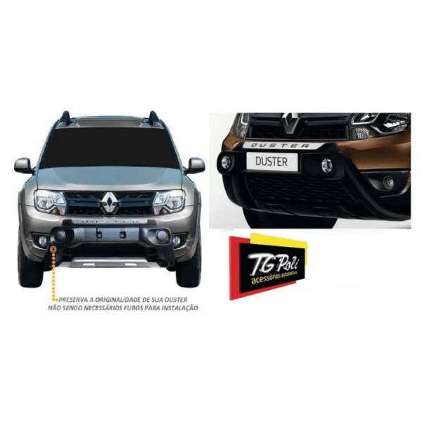 Overbumper / Bumper Frontal Renault Duster 2015 a 2020 e Duster Oroch 2015 a 2022 | TG Poli |  Cód. 09.055 - Imagem 4