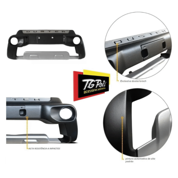 Overbumper / Bumper Frontal Renault Duster 2015 a 2020 e Duster Oroch 2015 a 2022 | TG Poli |  Cód. 09.055 - Imagem 6