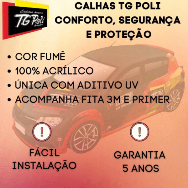 Calha de Chuva TG Poli Inteiriça Onix 2012 a 2019 / Prisma 2013 a 2019 | 4 Portas | Cód. 23.032 - Imagem 2