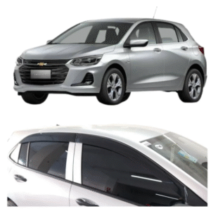 Calha de Chuva TG Poli Slim Onix Hatch Nova Geração 2020 a 2021 | 4 Portas | Cód. 23.036