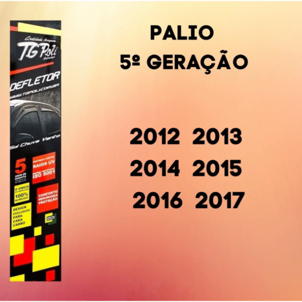 Calha de Chuva Defletor TG Poli Novo Palio 2012 a 2017 4 Portas | Cód. 24.018 - Imagem 4
