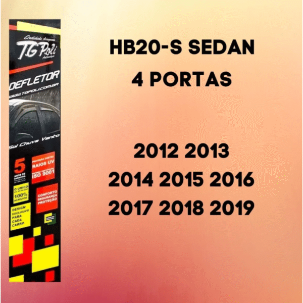 Calha de Chuva TG Poli HB20S Sedan 2013 a 2019 | 4 Portas | Cód. 25.006 - Imagem 3