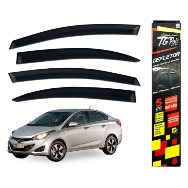 Calha de Chuva TG Poli HB20S Sedan 2013 a 2019 | 4 Portas | Cód. 25.006 - Imagem 6