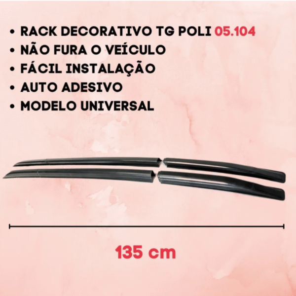 Longarina (Rack) de Teto Decorativa Universal 1,35m | TG Poli | Cód. 05.104 - Imagem 2