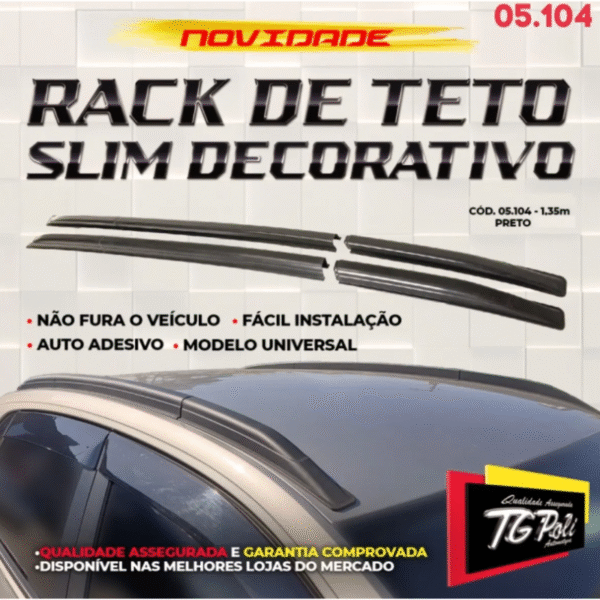 Longarina (Rack) de Teto Decorativa Universal 1,35m | TG Poli | Cód. 05.104 - Imagem 3