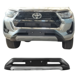 Overbumper Dianteiro Toyota Hilux Cabine Dupla 2021 a 2025 | Preto com Prata | TG Poli | Cód. 07.114