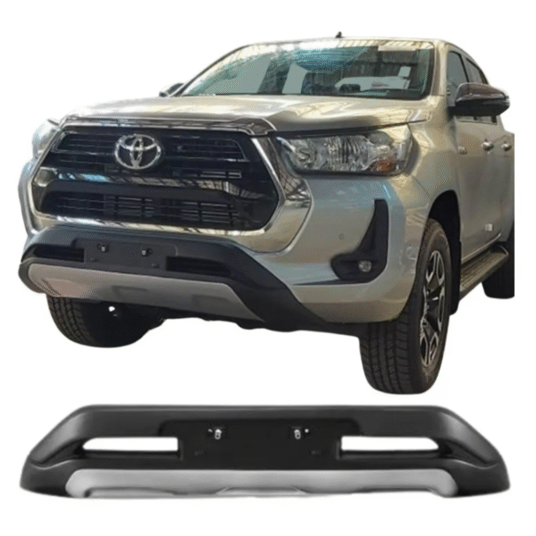 Overbumper Dianteiro Toyota Hilux Cabine Dupla 2021 a 2025 | Preto com Prata | TG Poli | Cód. 07.114 - Imagem 2