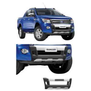 Overbumper Protetor Dianteiro Ford Ranger 2012 a 2015 | Preto com Prata | TG Poli | Cód. 01.133