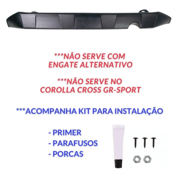 Spoiler Traseiro Protetor Corolla Cross 2021 a 2023 | TG Poli | Cód. 07.010 - Imagem 3