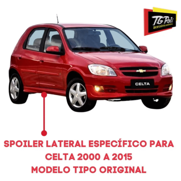 Spoiler Lateral Original TG Poli | Celta 2000 a 2015 | Cód. 03.267 - Imagem 2