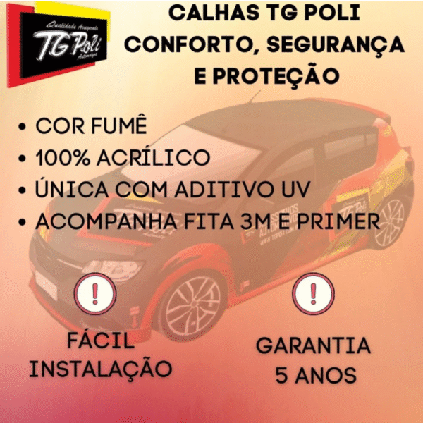 Calha de Chuva Peugeot 308 Hatch 2012 a 2019 – TG Poli 20.006 - Imagem 4